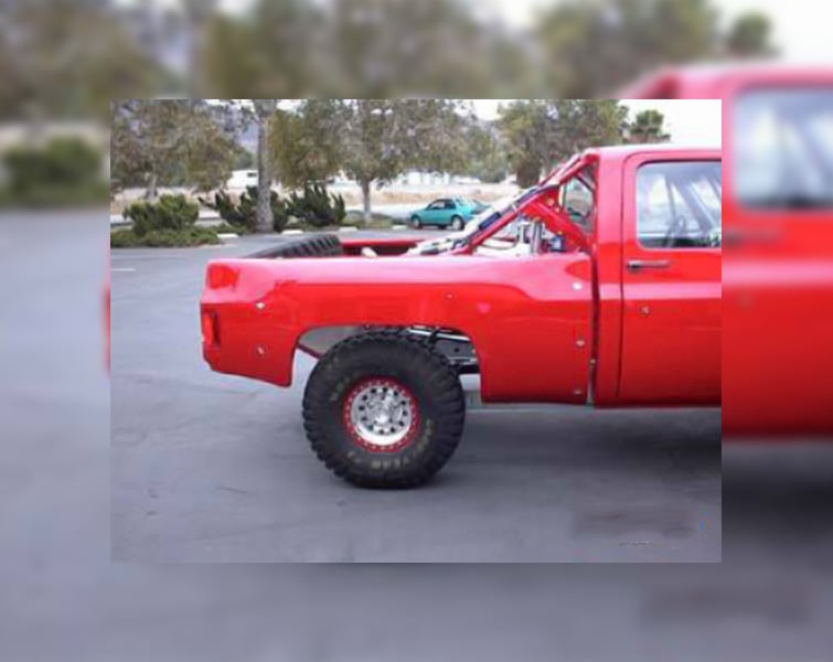 1973-1987 Chevy Truck Shortbed 5 Inch Bulged Fiberglass Bedsides