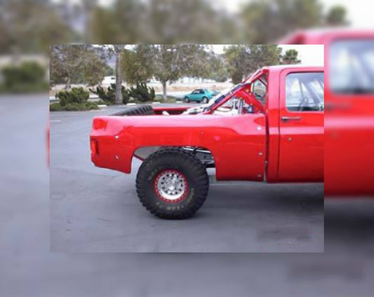 1973-1987 Chevy Truck Shortbed 5 Inch Bulged Fiberglass Bedsides