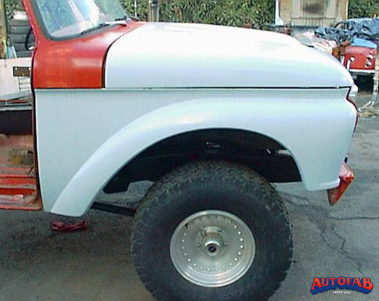 1965 to 1966 Ford F100 Fiberglass Flared Front Fenders Bolt On